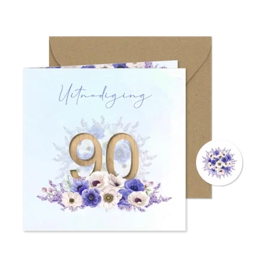 Uitnodiging 90 jaar anemonen